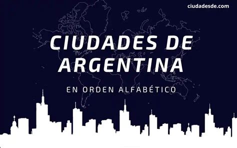 lista de ciudades de argentina.